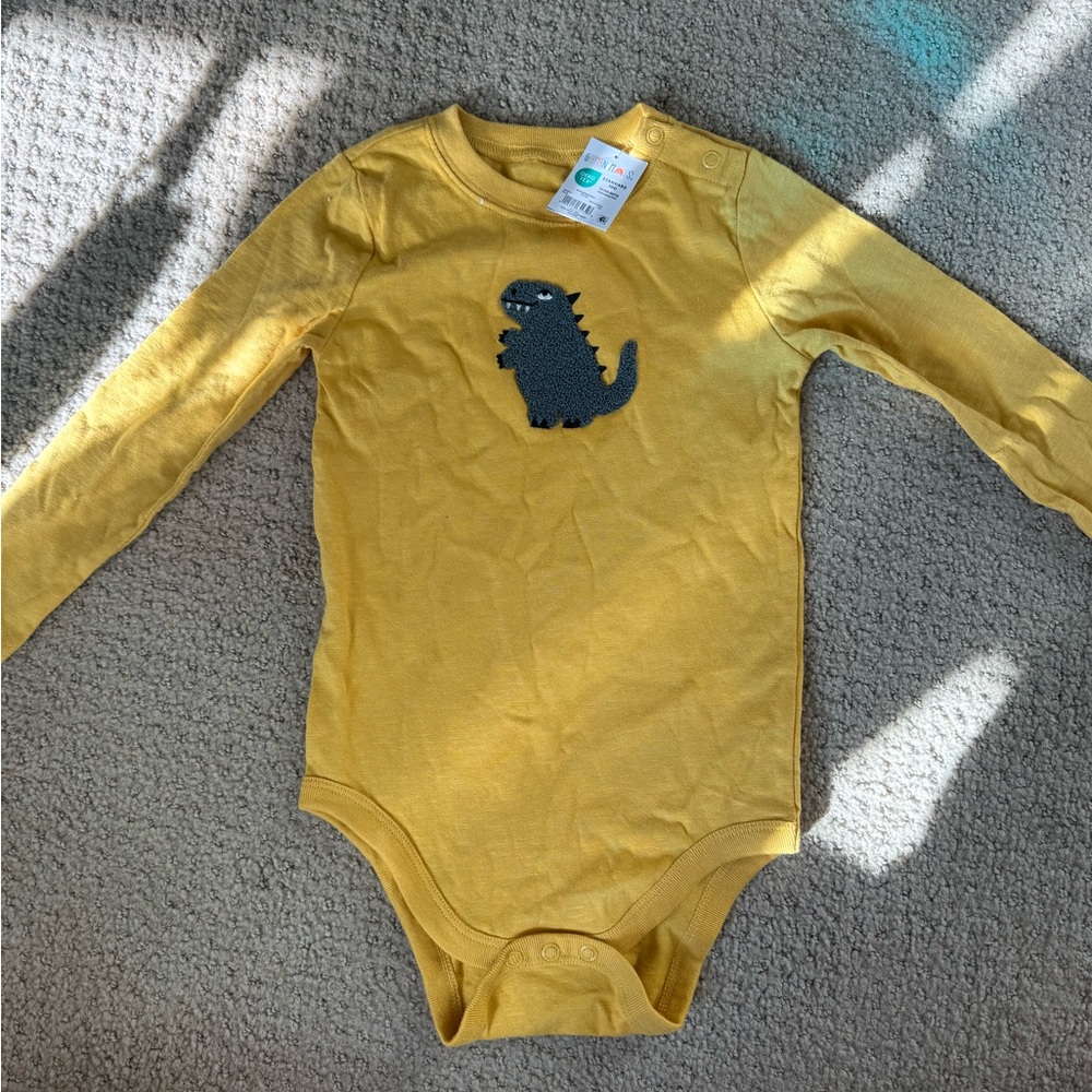 Garanimals Mustard Dinosaur Bodysuit